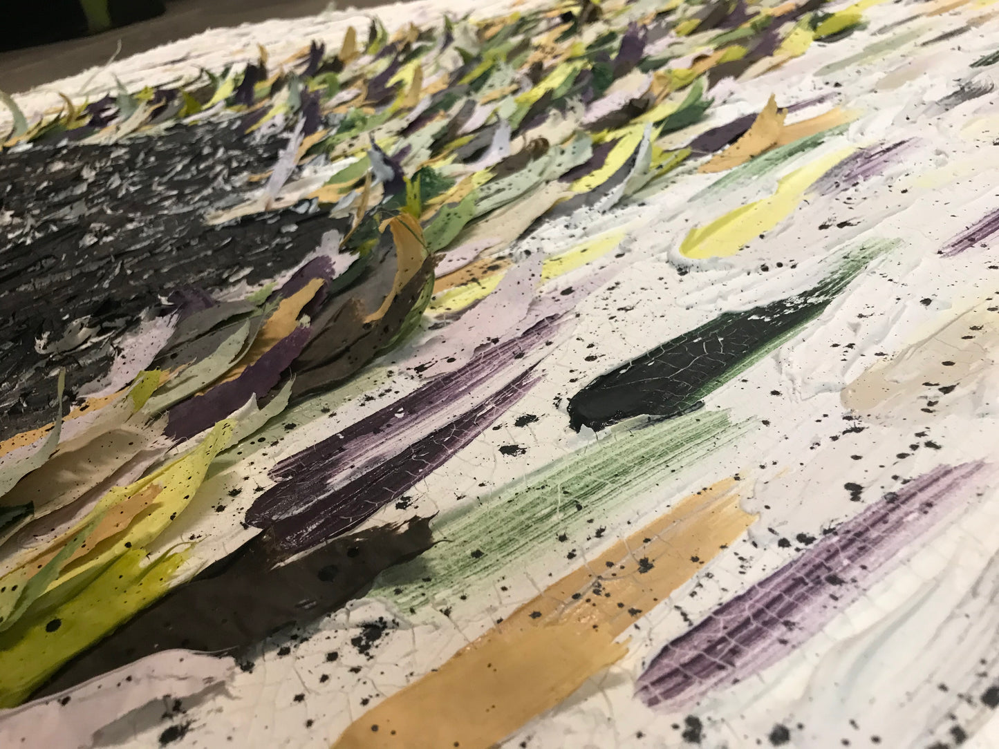 Fleeing Spring – Mixed Media on Canvas