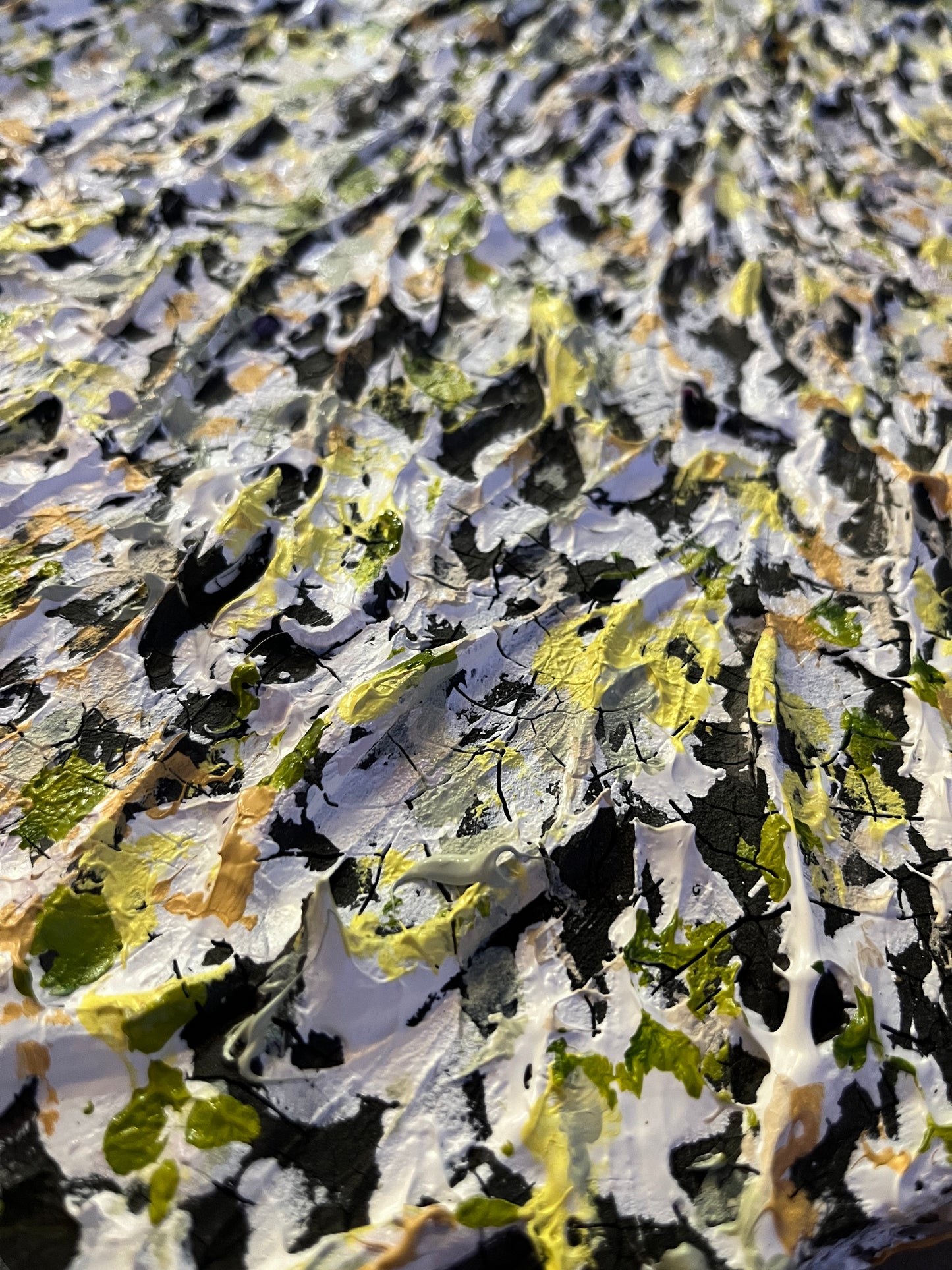 Fleeing Spring – Mixed Media on Canvas