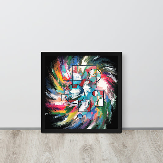 Of Chaos and Color - Framed photo paper poster