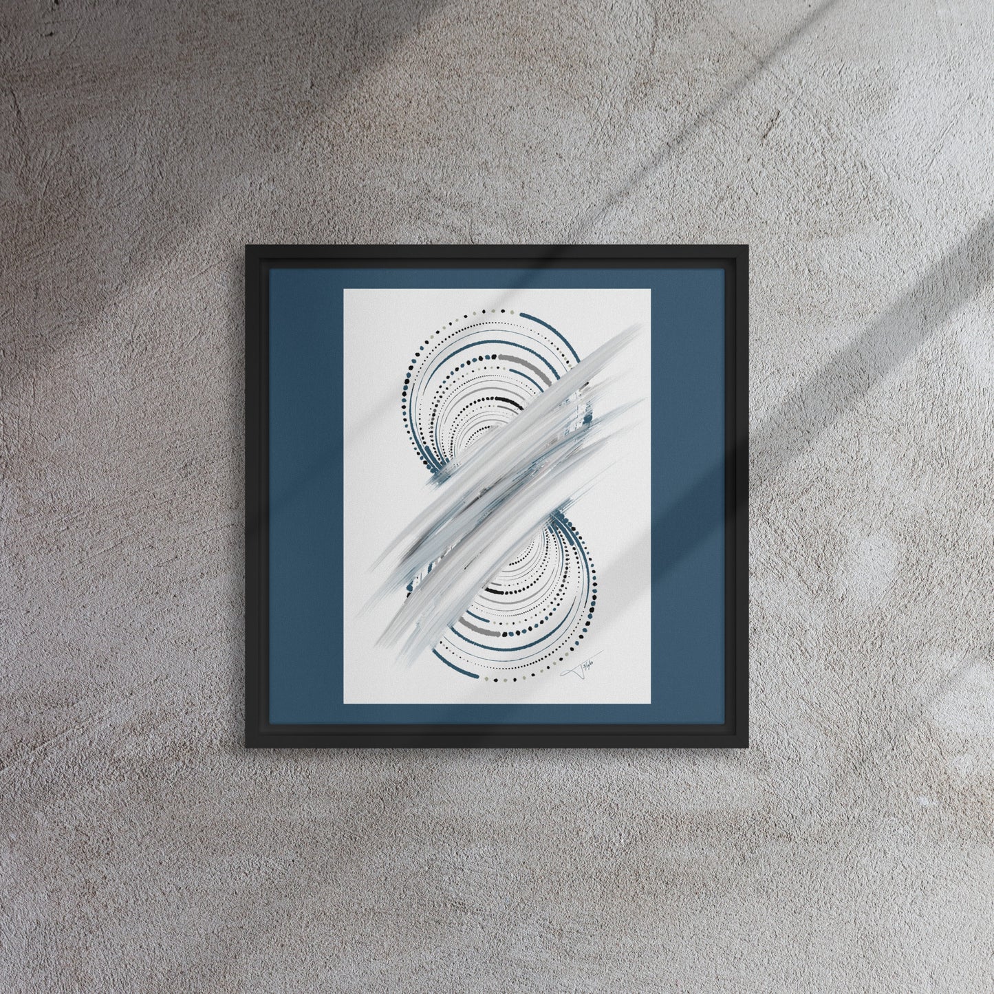 Rippled Waves - Framed canvas