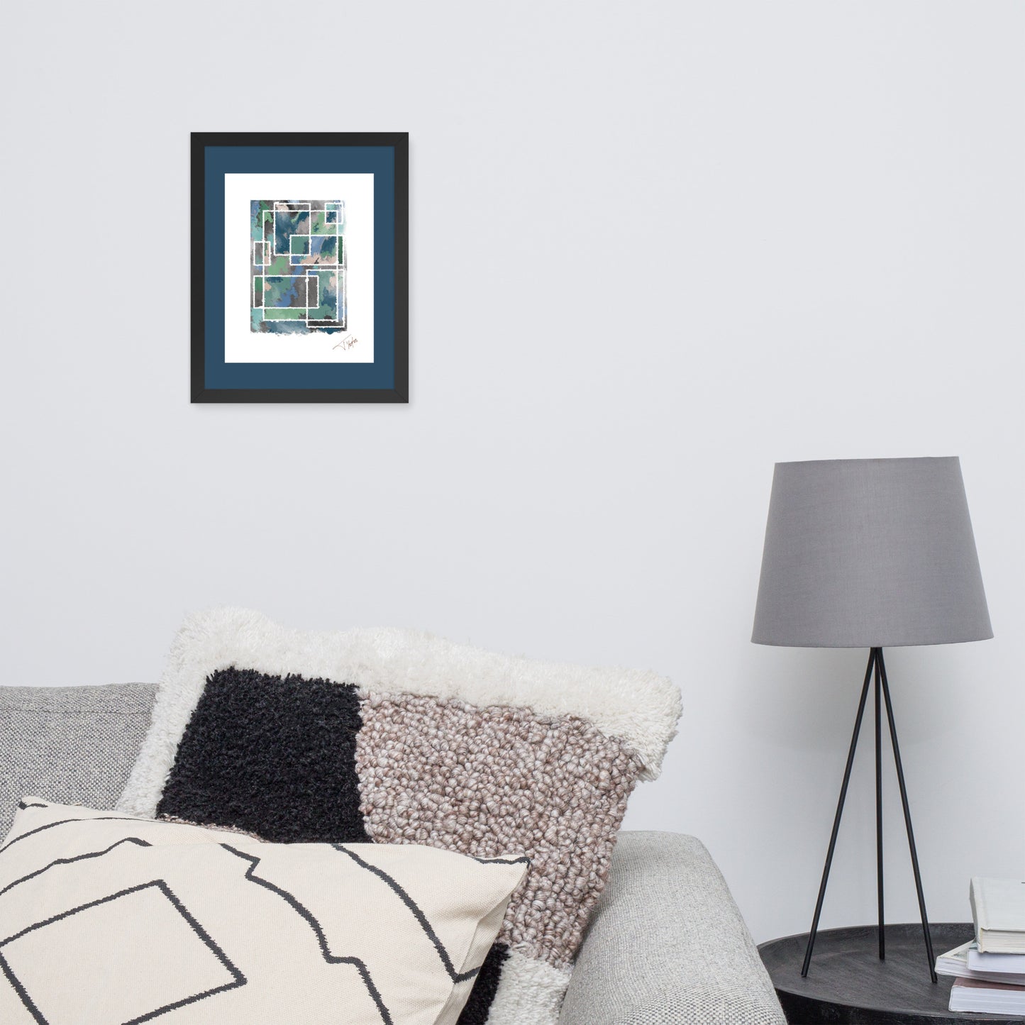 Blended Shores (Ocean) - Framed photo paper poster