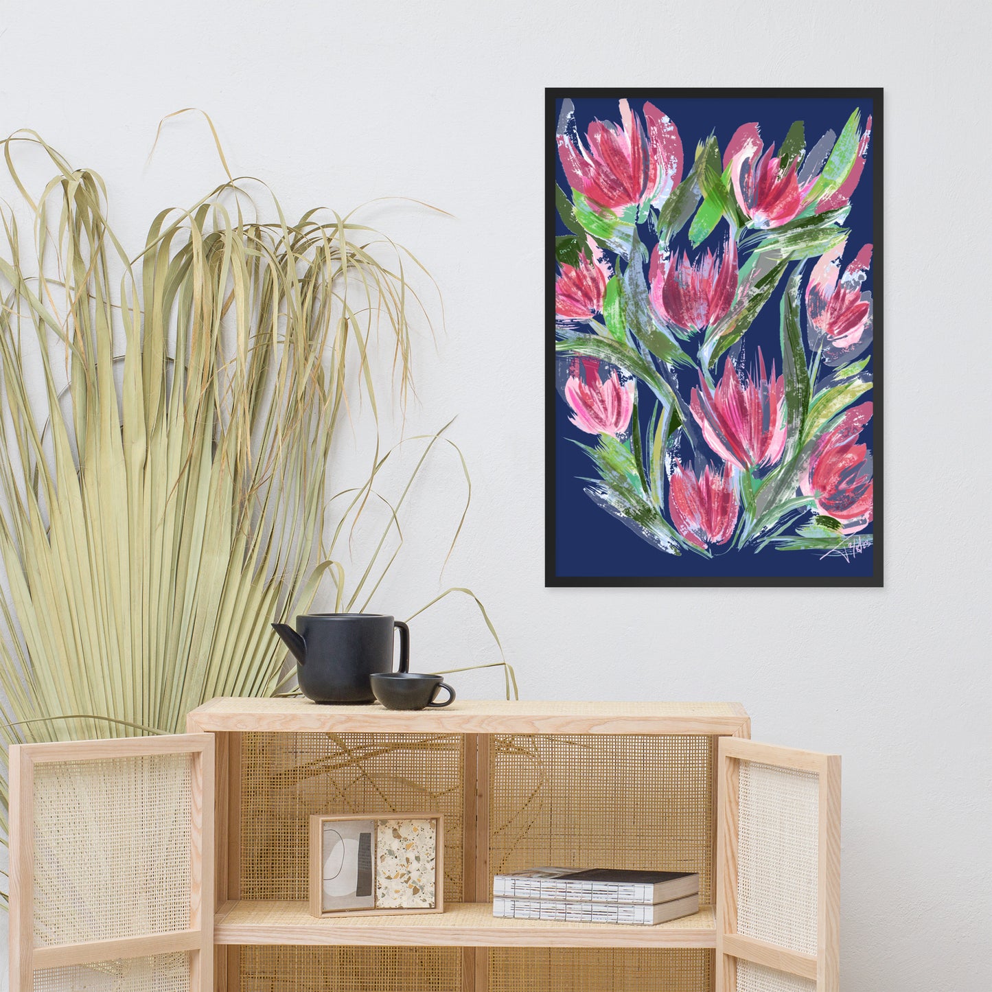 Tulips - Framed photo paper poster